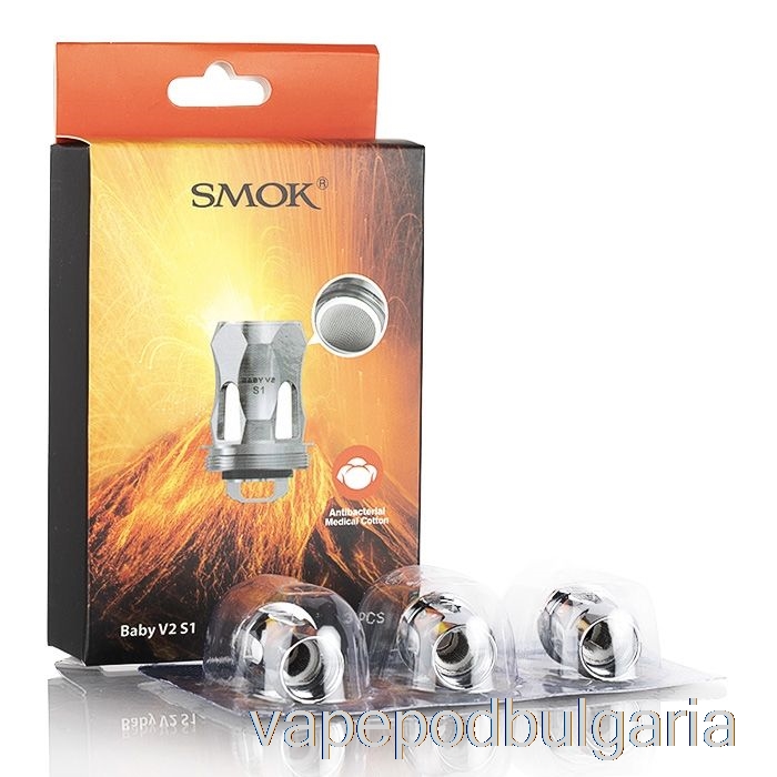 Vape 10000 Дръпки Smok Tfv8 Baby V2 резервни бобини 0.15ohm Baby V2 S1 единични мрежести бобини